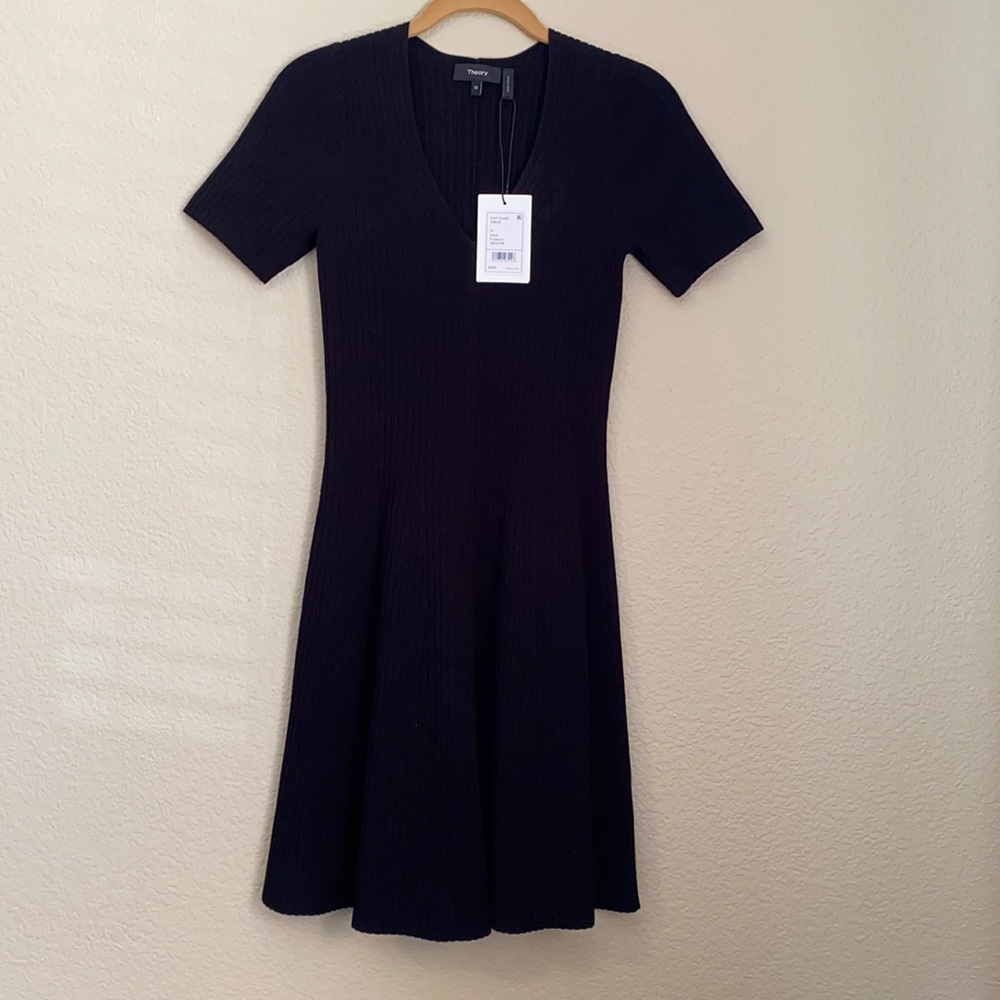Theory Knit Flare Dress